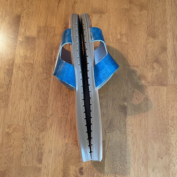 NWOT Size 37 Helen Rouge leather H Band slide sandals - Picture 10 of 11